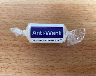 3 PACKS Joke Anti-Wank pills. Funny Novelty cheeky rude gift.  Re labelled love hearts.