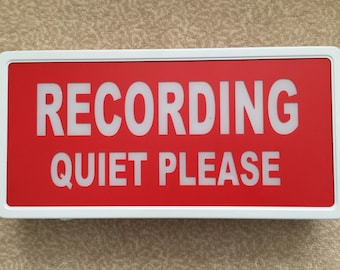 RECORDING Light box  Metal Sign PROFESSIONAL Studio -On Air