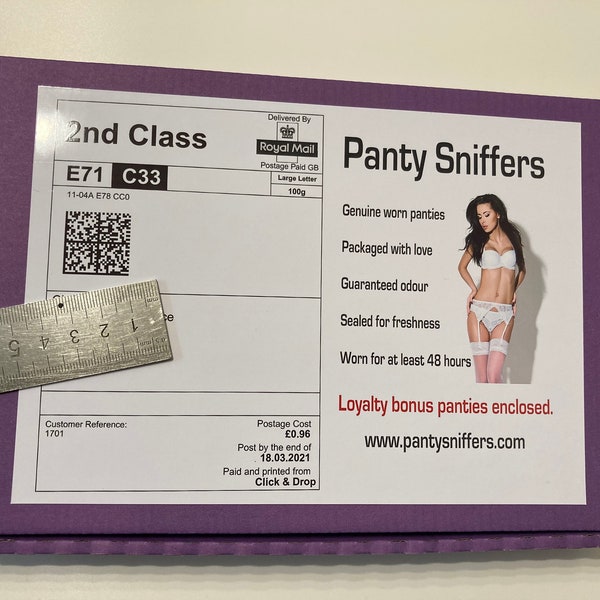 Prank Mail - panty sniffers - Funny Gift, joke, gag  100% anonymous, send directly to your victim