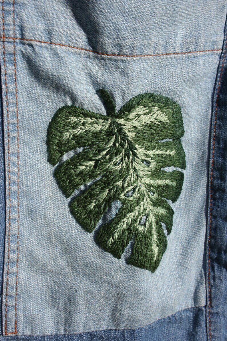 Embroidered Denim Dress XS Lightwash Denim Shirtdress Etsy