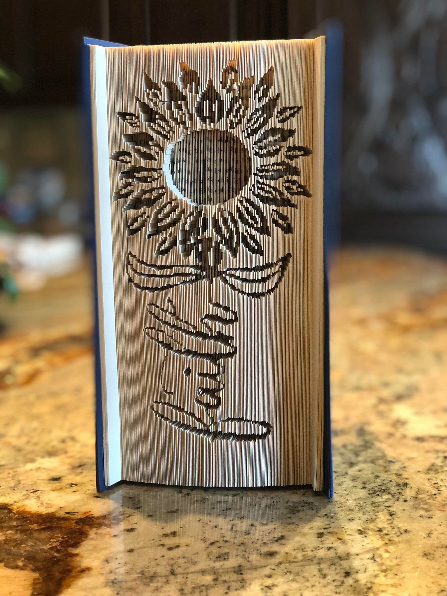 Faith Sunflower Book Folding Pattern Etsy