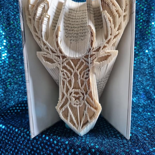 geo stag book folding pattern