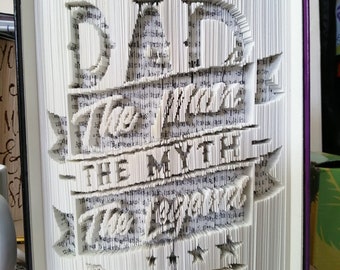 Dad legend book folding pattern