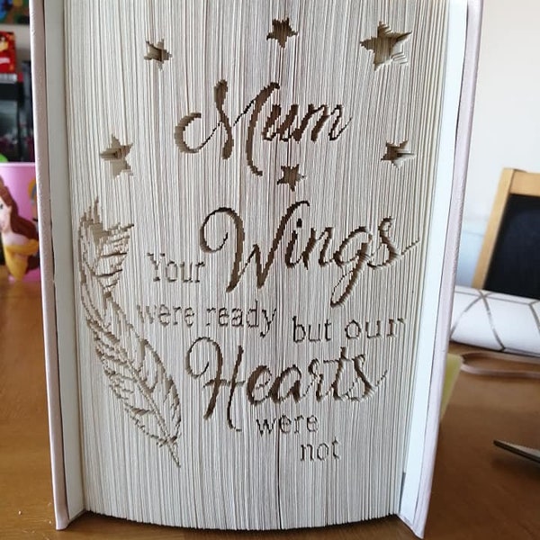 mum memorial book folding pattern