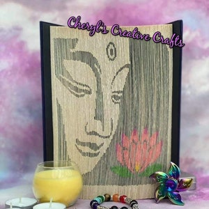 Buddha With Lotus Book Fold Pattern