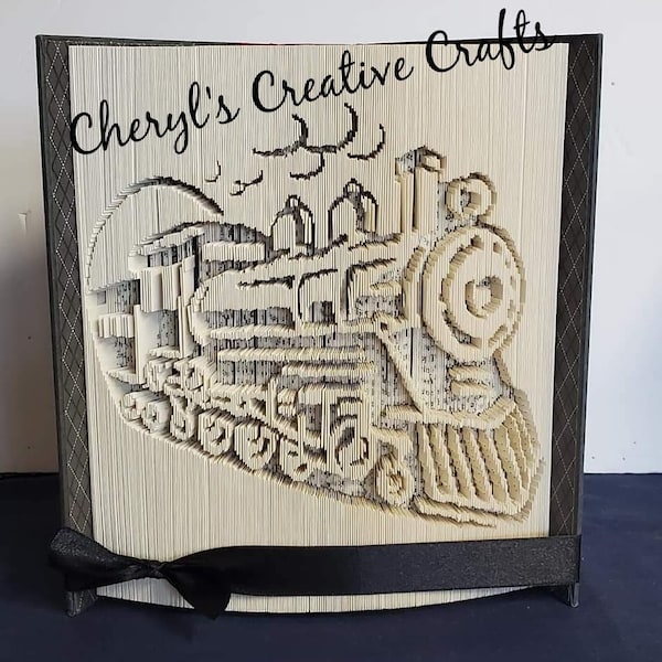 Steam Engine Book Fold Pattern