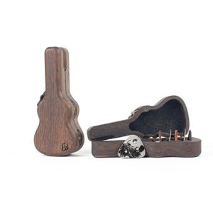 Personalisierte Plektrumhalter aus Holz: Personalisiertes Musiker Geschenk für Weihnachten