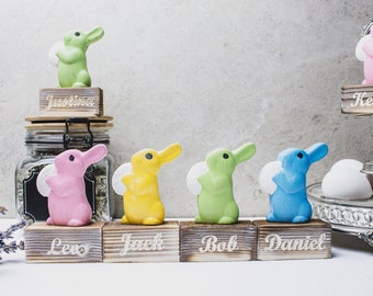 Easter Decor/Rustic Easter/Easter Bunny/Personalized Bunny/Baby Shower Decor/Nursery Decor/Wood Bunny/Spring Decor/ Farmhouse Easter/Rabbit