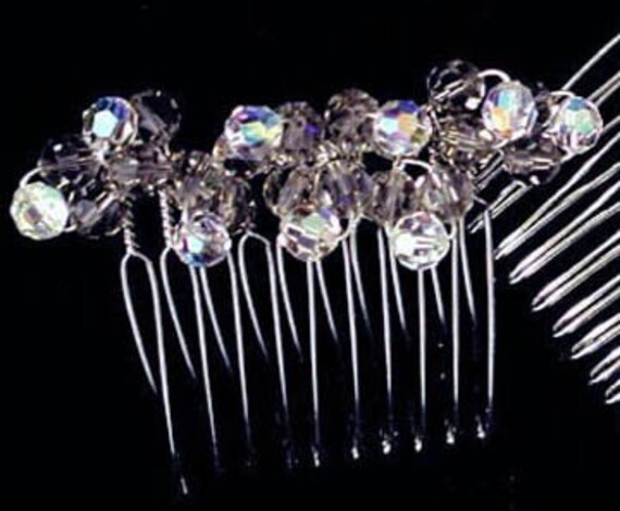 SAMPLE SALE ~ Four Crystal Mini Combs ~ Swarovski… - image 2