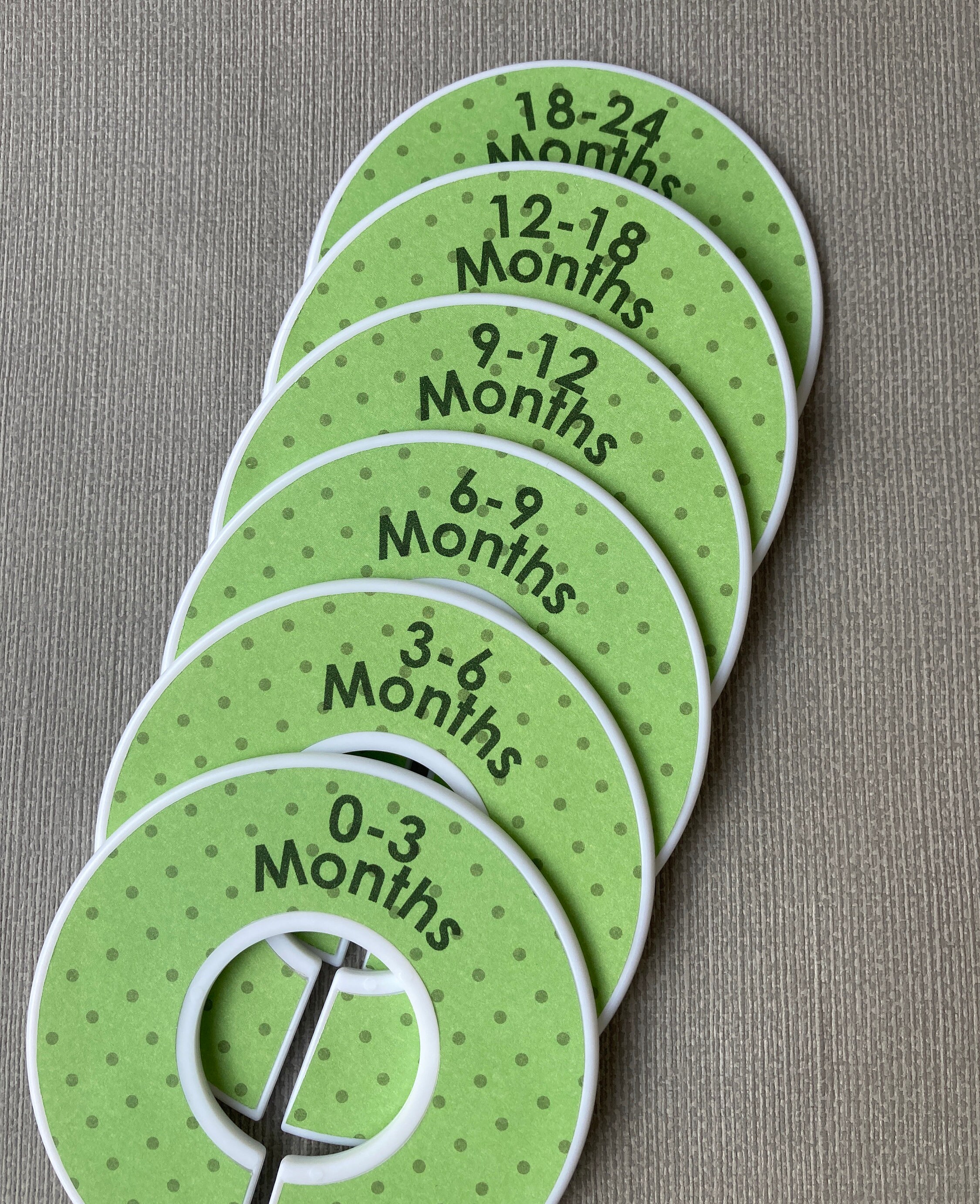 Plastic Nursery Wardrobe Size Dividers/ Organisers Green Etsy