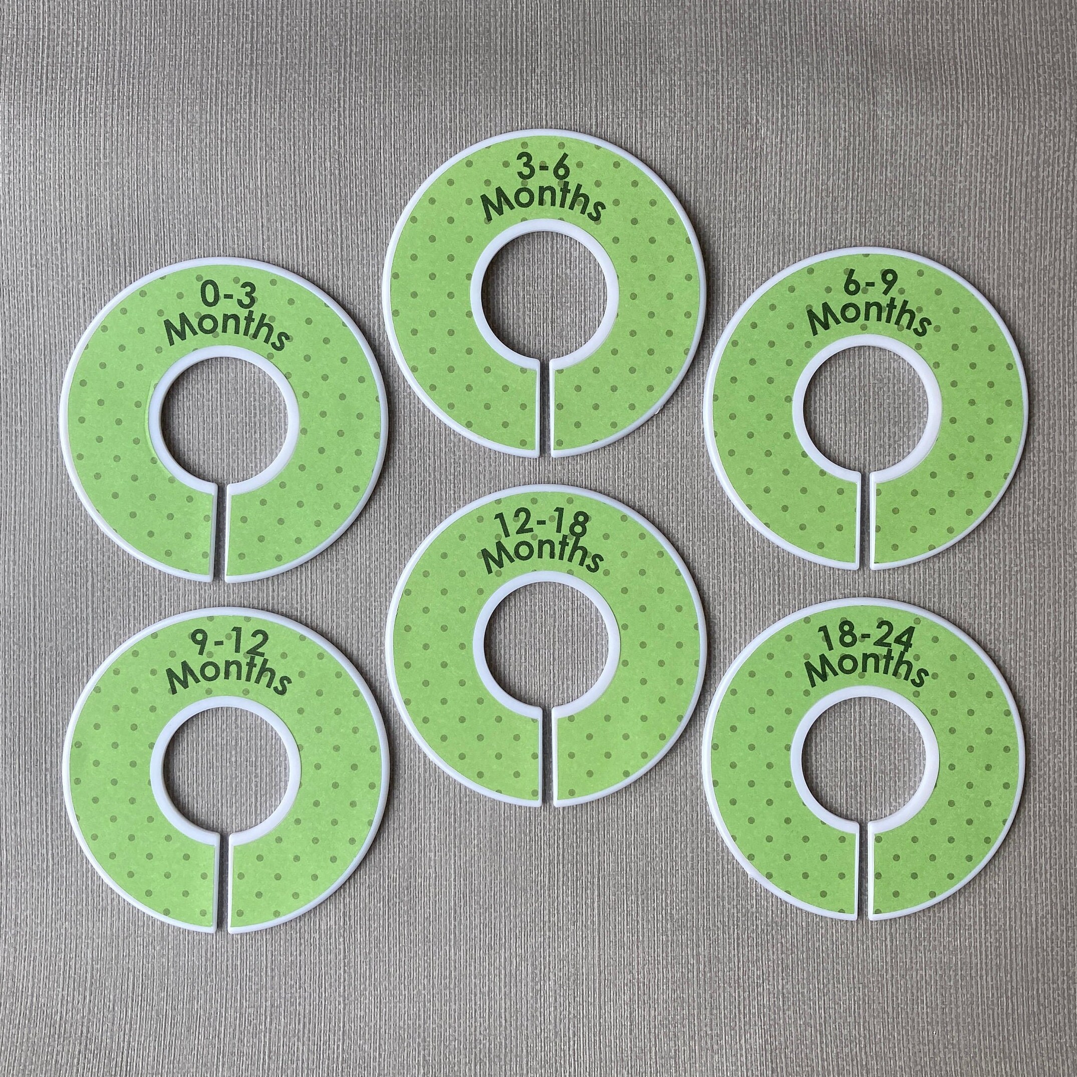 Plastic Nursery Wardrobe Size Dividers/ Organisers Green Etsy