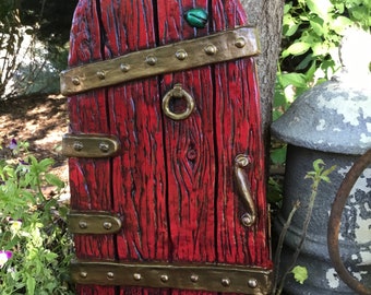 Large Fairy Door, Garden Gnome Door. 14” tall by 8” wide
