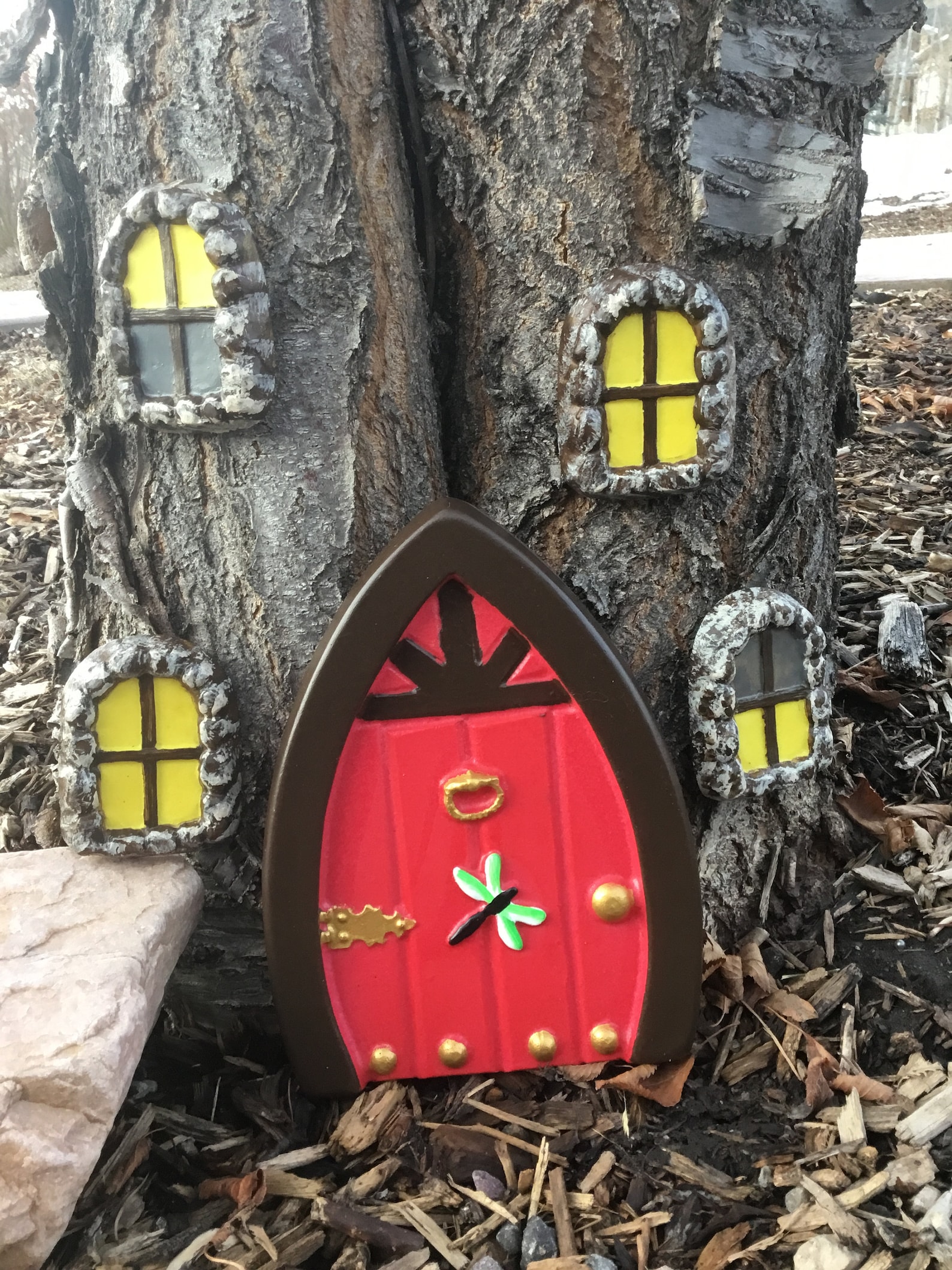 Garden Fairy Door With 4 Windows - Etsy