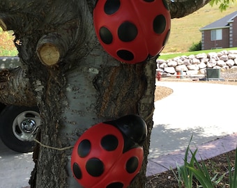 Large Lady Bugs pair. Yard and Garden