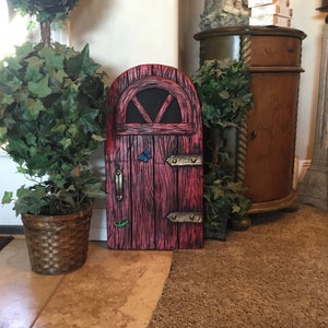 Extra Large Fairy Door, Garden, Gnome Door. 23” tall by 12” wide
