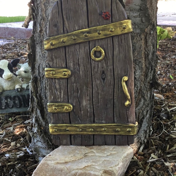 Large Fairy Door, Garden, Gnome Door. 14” tall by 8” wide