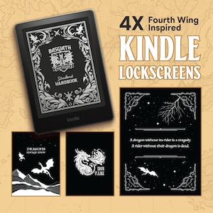 Fourth Wing Kindle Lock Screen Screensaver .epub file digital download. Basgiath. Dragons. Iron Flame. Booktok. custom kindle wallpaper.