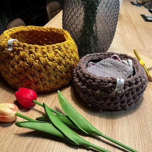 Salette crochet basket Handmade in Trapilho