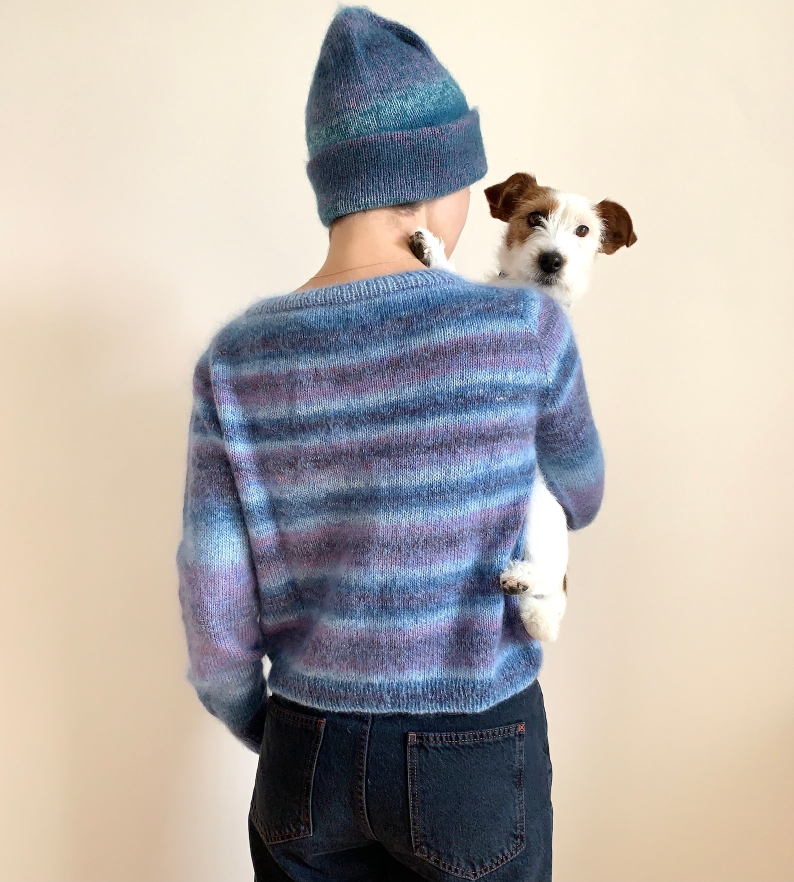 Cropped Hand Knitted Jumper Etsy UK