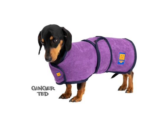 Bamboo Drying Dachshund Coat Ginger Ted Highly Absorbent Quick Dry