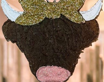 Highland Cow Car Freshie | Leuke luchtverfrisser voor koeien | Boho-geurend ornament | Hooglandkoe cadeau | Handgemaakte versjes