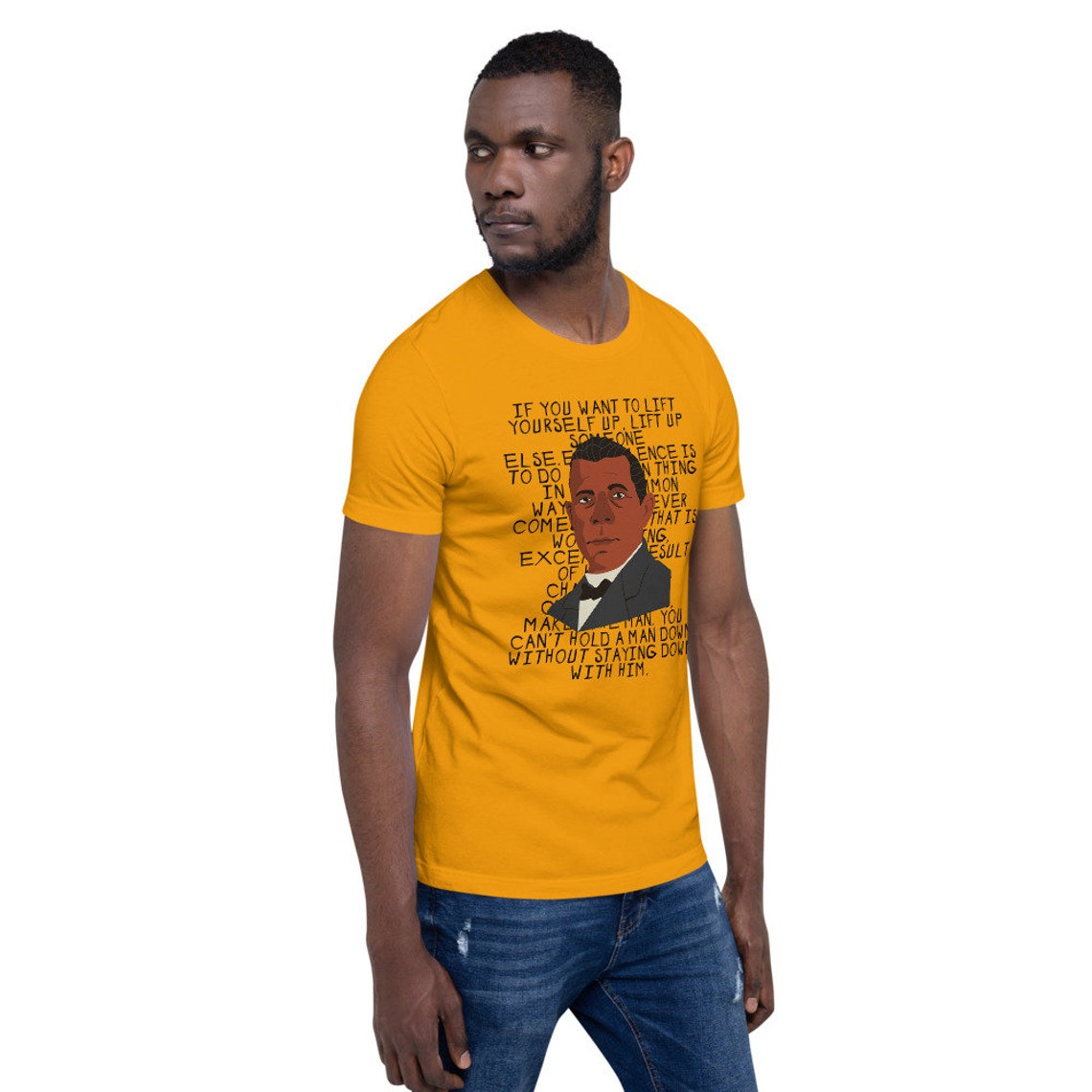 Booker T Washington Short-Sleeve Unisex T-Shirt Black Leader | Etsy