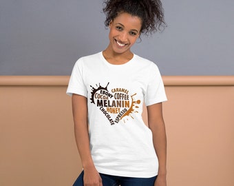 Melanin Heart Short-Sleeve Unisex T-Shirt