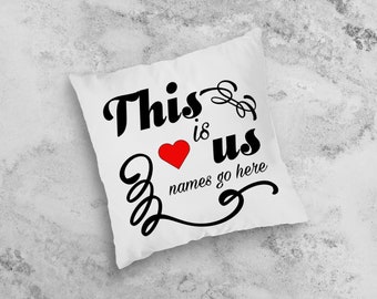 Wedding Gift Customized Throw Pillow, Couple Gift, Engagement Present