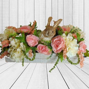 Spring Bunny Centerpiece, Floral centerpiece