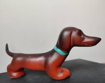 Unusual Vintage Knitting Pattern For Toy Dachshund
