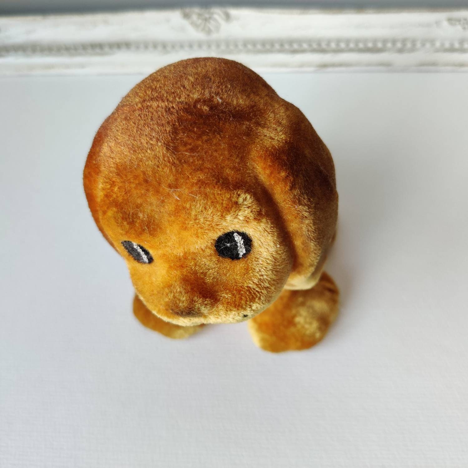 Vintage Flocked Foam Rubber Dog Puppy Toy Late 70s Early Etsy