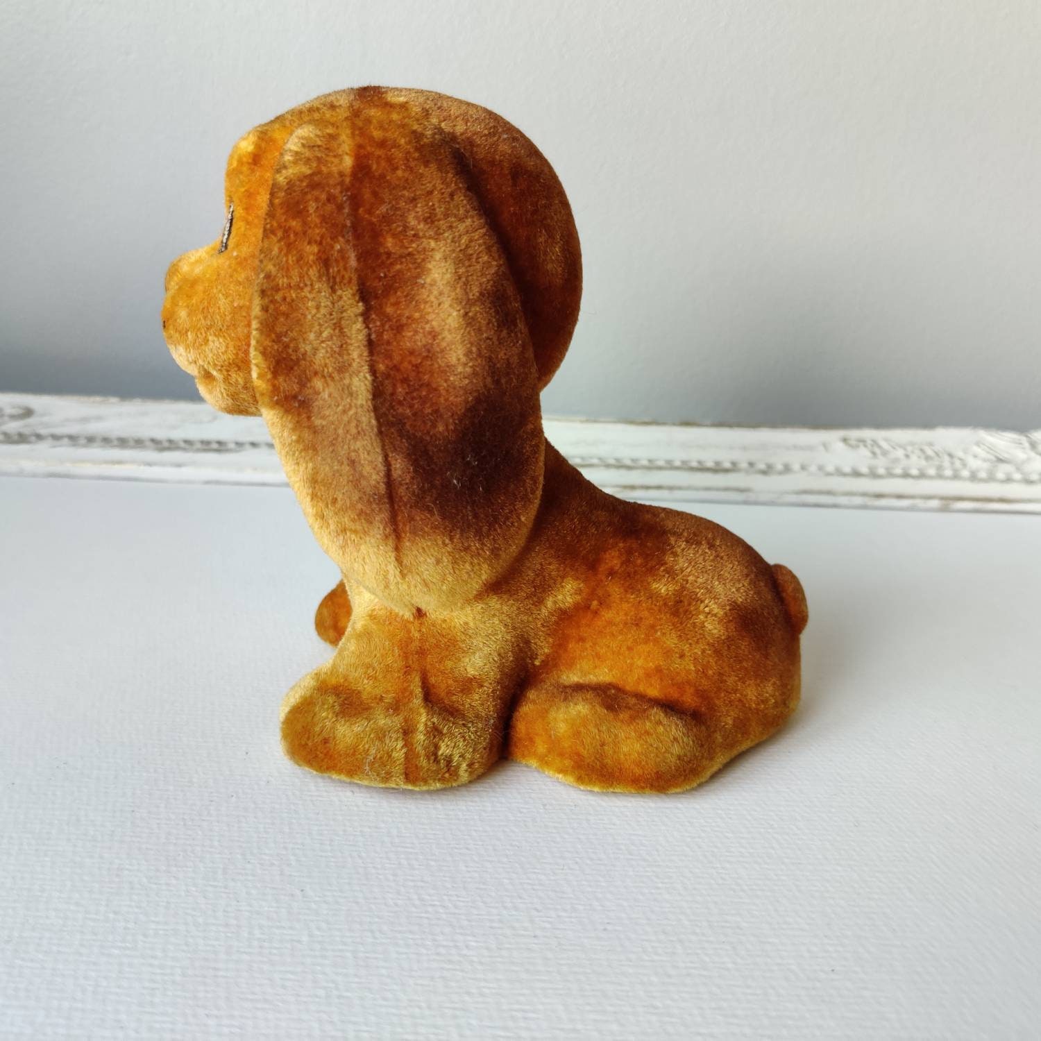 Vintage Flocked Foam Rubber Dog Puppy Toy Late 70s Early Etsy