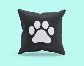 Dog paw pillow | Etsy Paw Print Pillow Dog Lover Pillow Dog