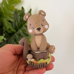 Candela di compleanno personalizzata, modello "carino"