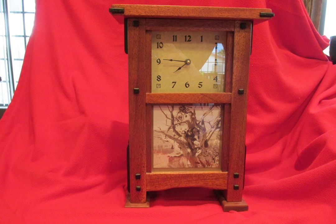 Handmade Wood Clock Etsy