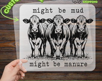 Funny Farmer DTF Transfer, Ready To Press Farm Transfer, Three Cows DTF Design, Humorous Farm Life Transfer, Country Farm DTF