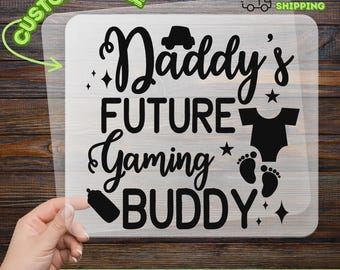 Funny Baby Quote DTF Transfer, Ready To Press Funny Dad Baby Reveal, New Dad Gift, Baby Announcement Heat Transfer