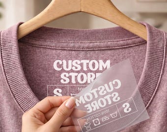 Custom DTF Neck Labels, Christmas Gift Heat Transfer for T-Shirts, Bulk Orders Ready To Press