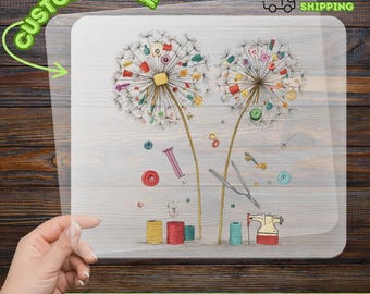 Sewing Dandelion DTF Transfer, Ready To Press, Craft Lover Gift, Quilting Design DTF, Seamstress Iron On Transfer, DIY Apparel Print
