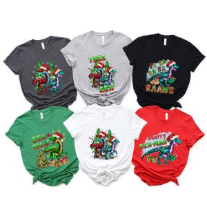 Family Christmas Dinosaur Shirt, Custom Christmas Group Shirts, Matching Family Christmas Sweatshirt, Christmas Vacation, Christmas Gift