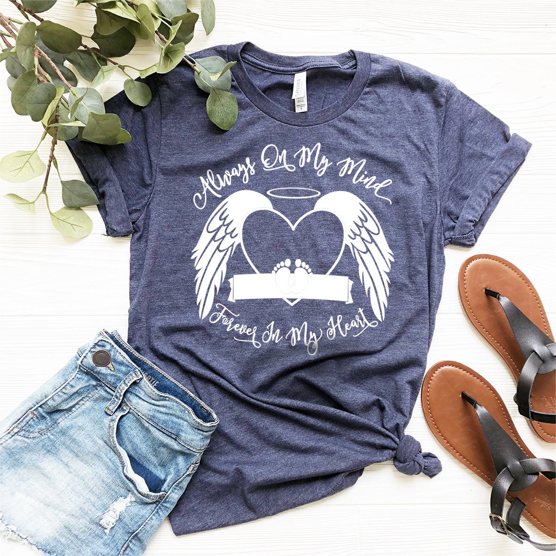 Personalized Memorial TShirt Bereavement Shirt Rest In Etsy