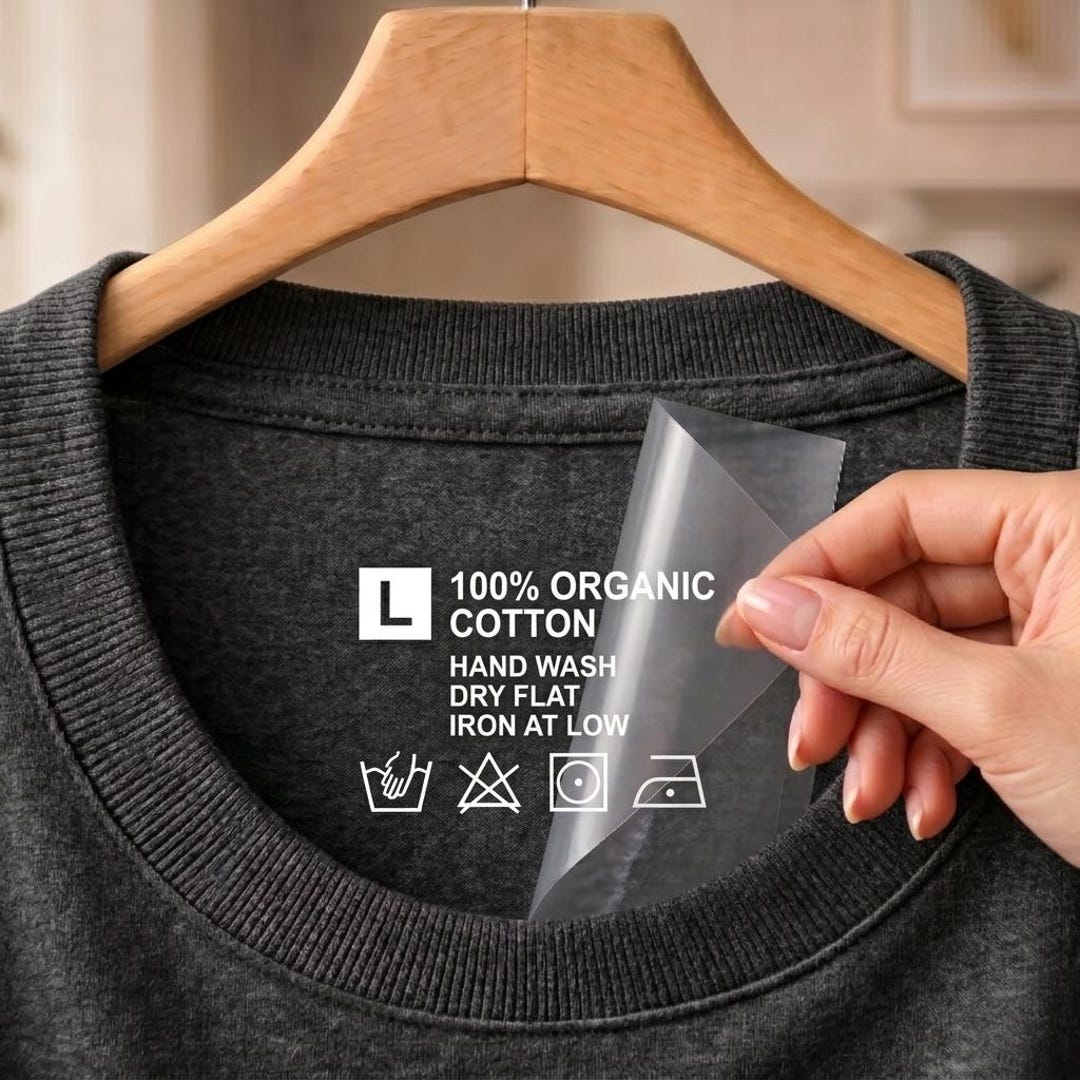 Custom DTF Neck Label for Clothing, Custom Tagless Heat Transfer Labels ...