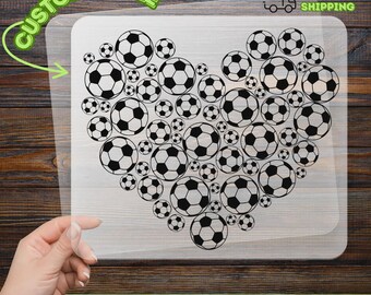 Soccer Ball Heart DTF Transfer, Ready To Press Soccer Lover Iron On, Football Player Fan Heat Transfer, Sports Team Game Day Design