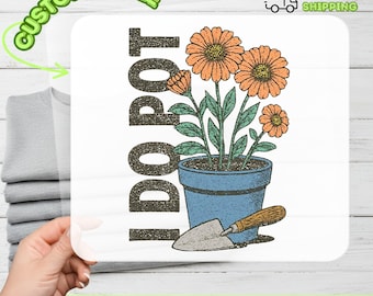 Divertida calcomanía termoadhesiva de jardinería, transferencia térmica con humor para amantes de las plantas, lista para planchar, regalo ingenioso para entusiastas de la jardinería, regalo para amantes de las plantas.