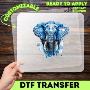 Adventure Safari Cute Elephant DTF Transfer, Watercolor Animal Iron-On Ready To Press Shirt Design, Wildlife Travel Group Apparel