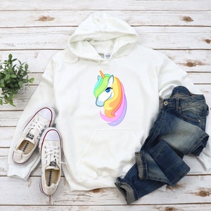 Sweat shirt mignon intelligent et un peu dramatique pull licorne mignon sweat a capuche dramatique licorne fille chemise danniversaire drole de filles tee shirt licorne Etsy France