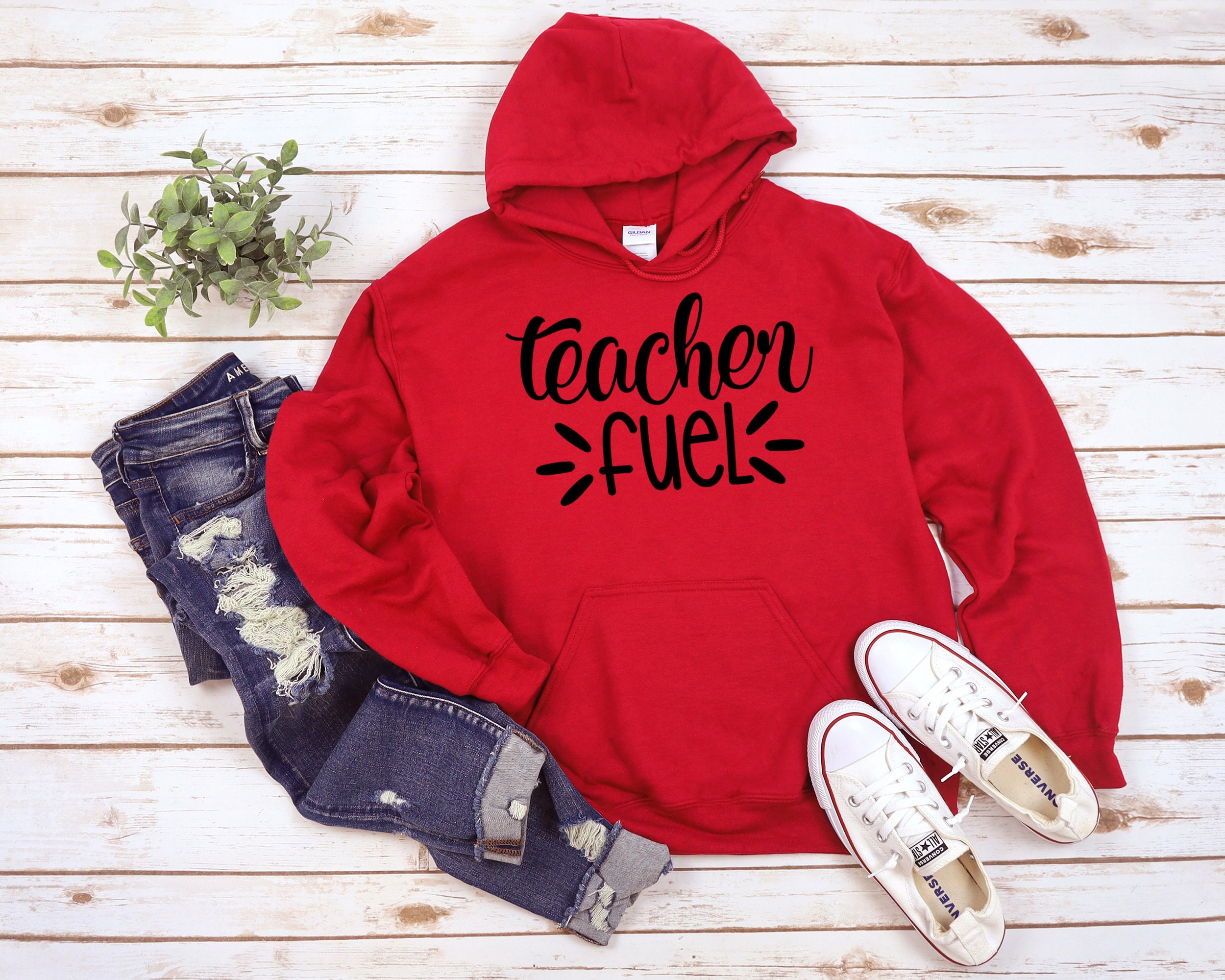 Teacher Fuel Unisex Hoodie Sweatshirt Teacher Life You Etsy UK