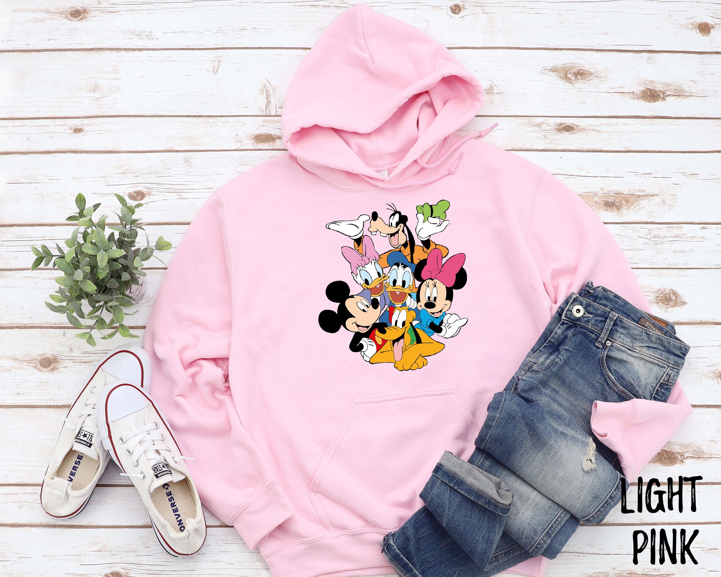 Disney Gang Unisex Hoodie Sweatshirt Disney Squad Goals Vacation Winnie the  Pooh Mickey Mouse Minnie Matching Group 
