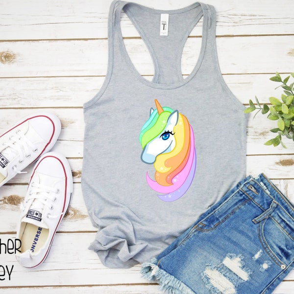 Unicorn Tank Top Etsy