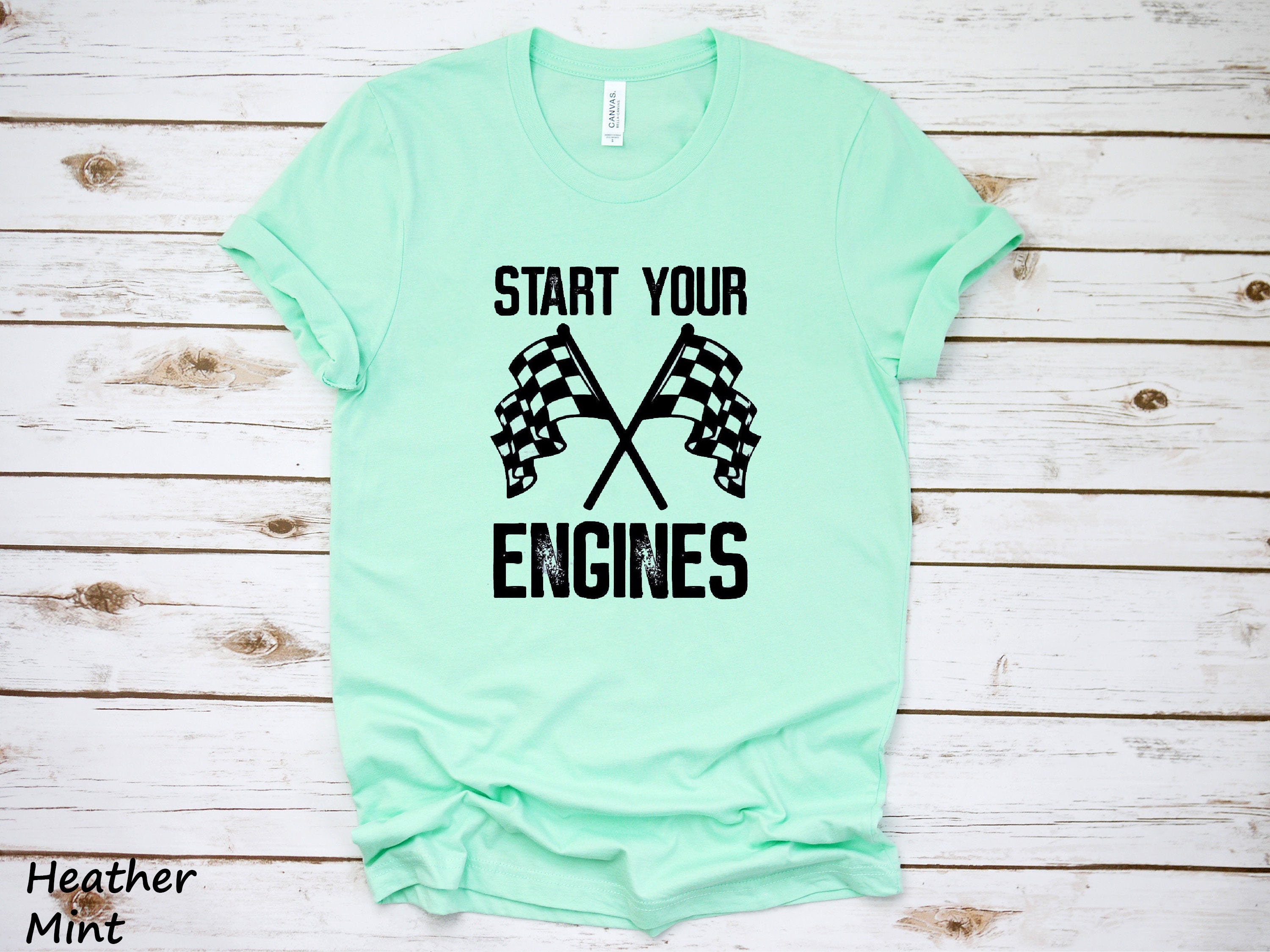 Start Your Engines Unisex Tshirt Race Track Racing Shirt Etsy UK